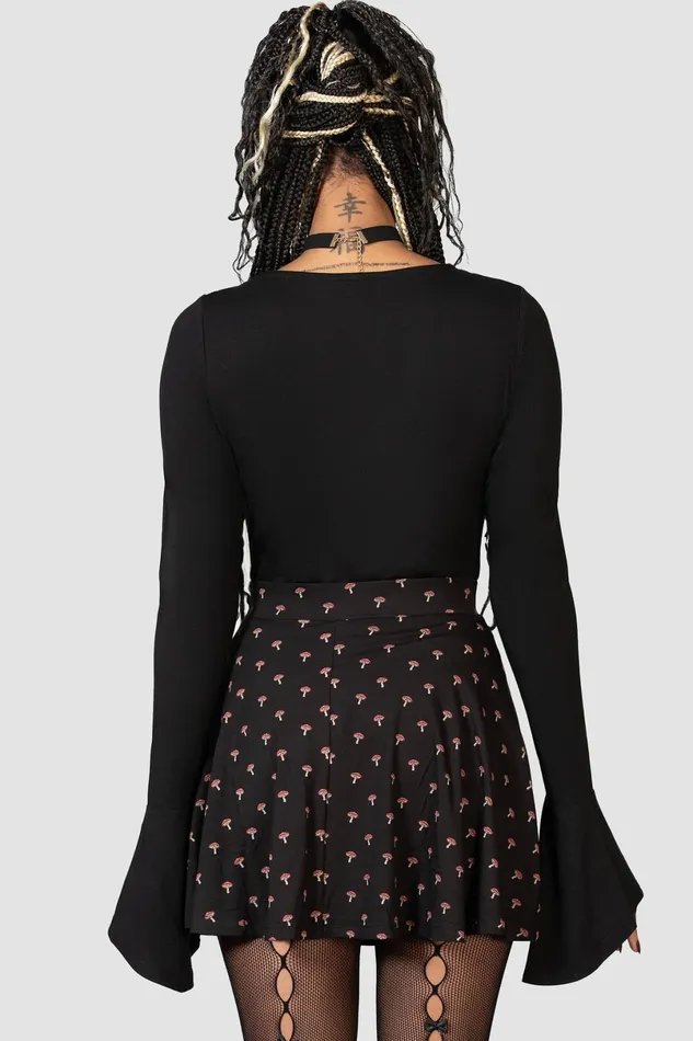 Killstar Mini Skirts Women Mycelia Skater Skirt