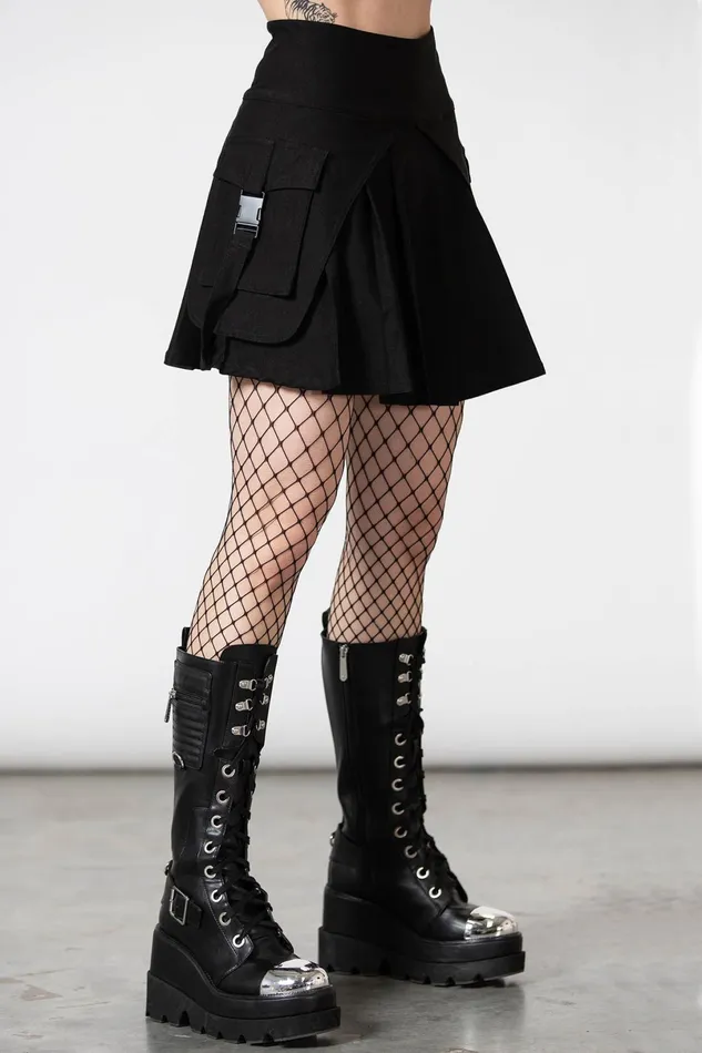 Killstar Mini Skirts Women Vanya Pleated Mini Skirt