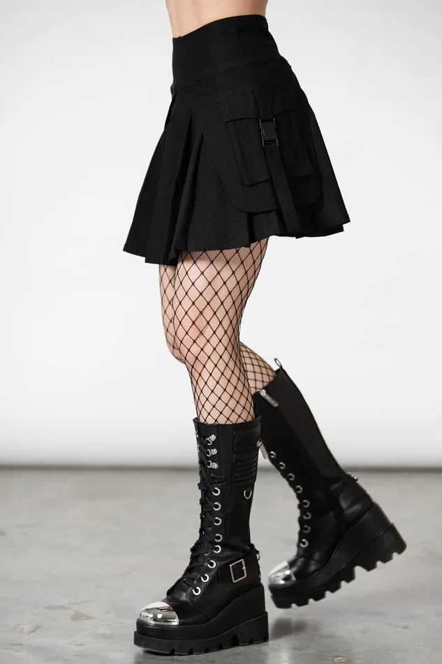 Killstar Mini Skirts Women Vanya Pleated Mini Skirt