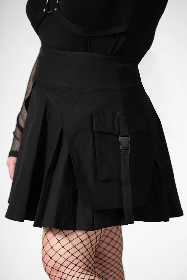 Killstar Mini Skirts Women Vanya Pleated Mini Skirt