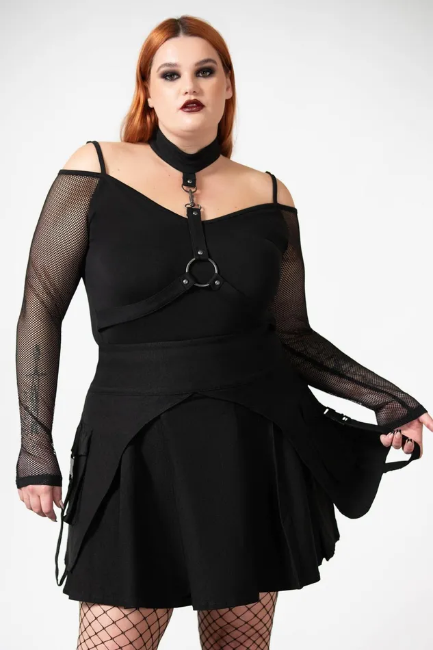 Killstar Mini Skirts Women Vanya Pleated Mini Skirt