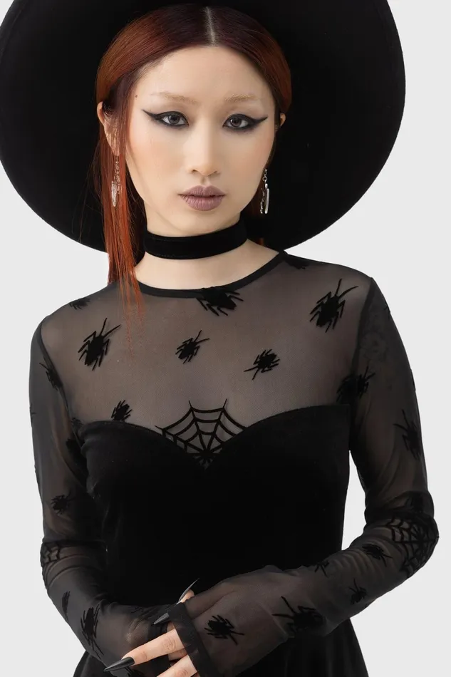 Killstar Mini Women Here Lies Beetlejuice Mini Dress