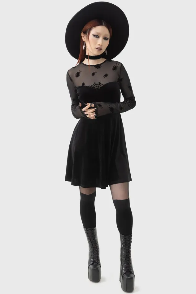 Killstar Mini Women Here Lies Beetlejuice Mini Dress