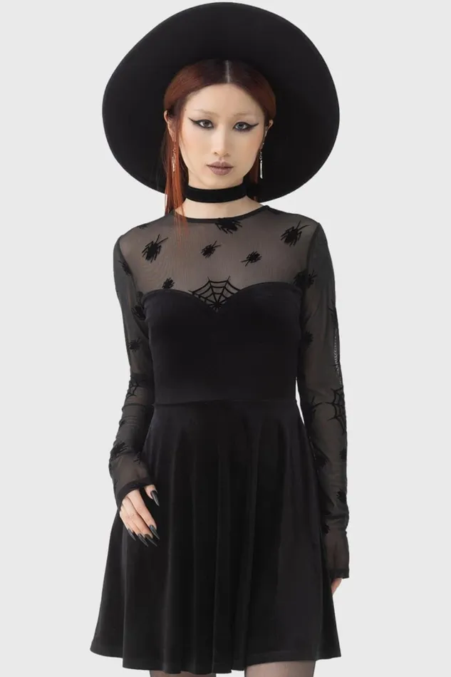 Killstar Mini Women Here Lies Beetlejuice Mini Dress