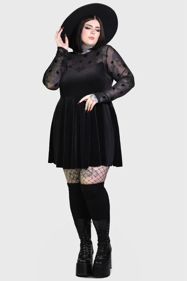 Killstar Mini Women Here Lies Beetlejuice Mini Dress