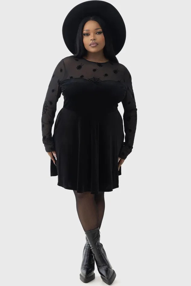 Killstar Mini Women Here Lies Beetlejuice Mini Dress