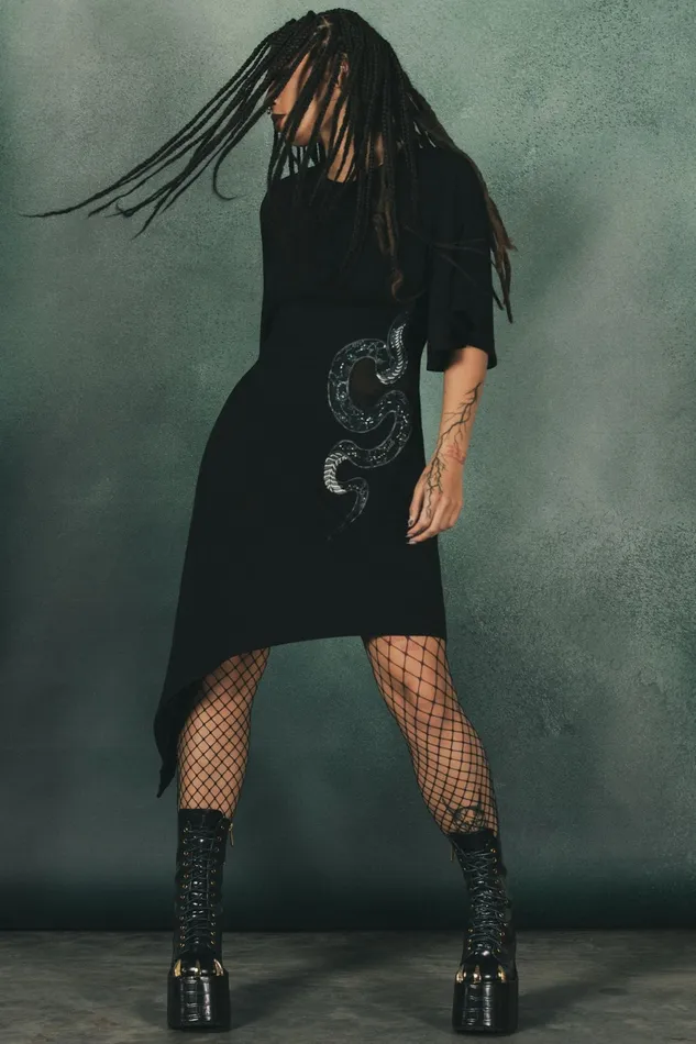 Killstar Mini Women Maple Asymmetric Dress