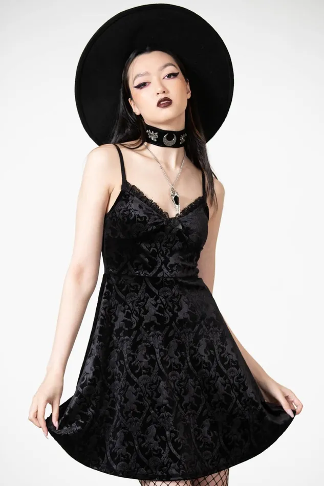 Killstar Mini Women Mistress Of Mayhem Skater Dress B