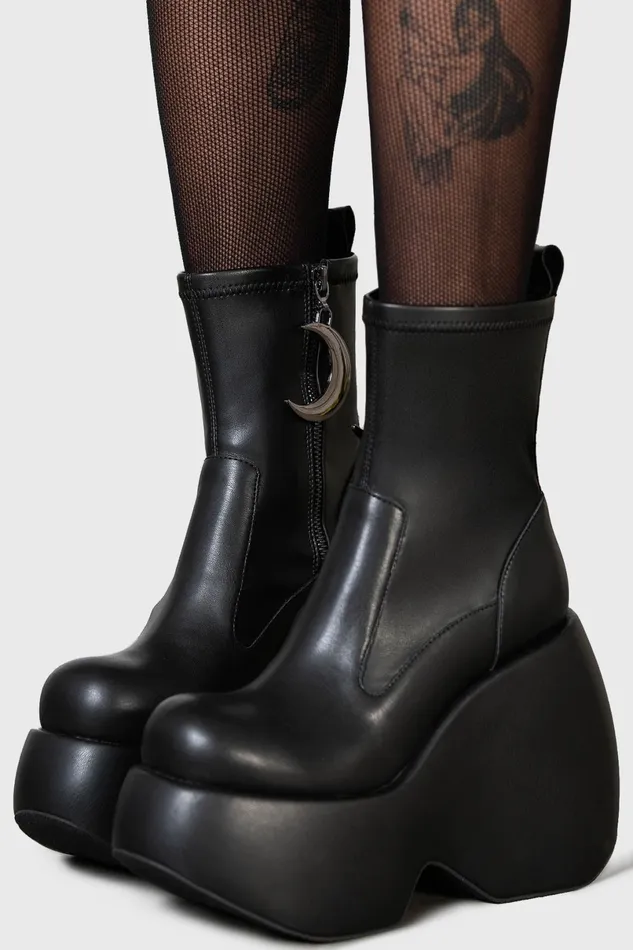Killstar Platforms Women Ruins And Remains Boots