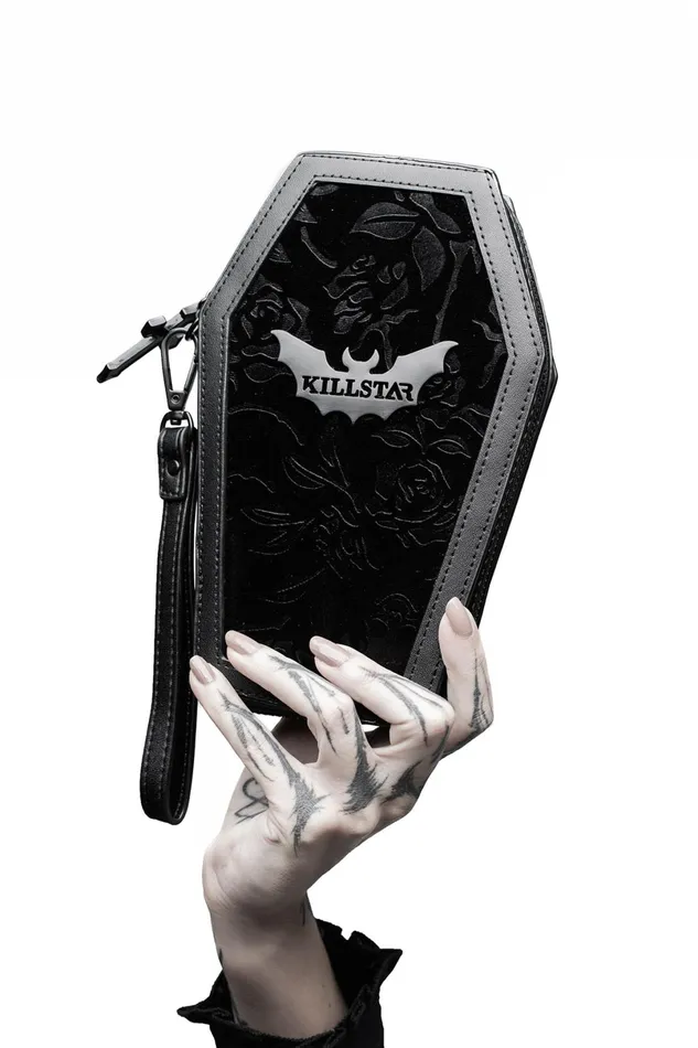 Killstar Purses and Wallets Women Vampire039s Kiss Coffin Wallet B