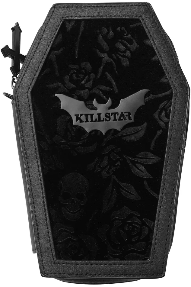 Killstar Purses and Wallets Women Vampire039s Kiss Coffin Wallet B
