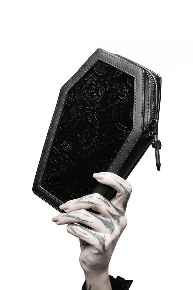 Killstar Purses and Wallets Women Vampire039s Kiss Coffin Wallet B