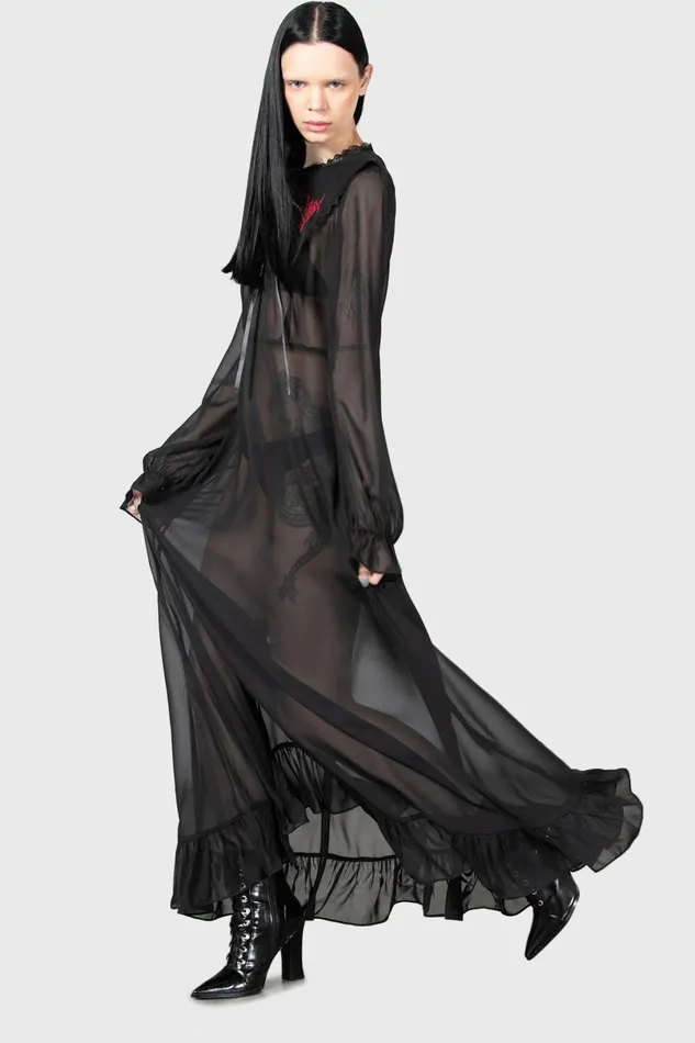 Killstar Shirt Women Miss Thumberlina Maxi Dress