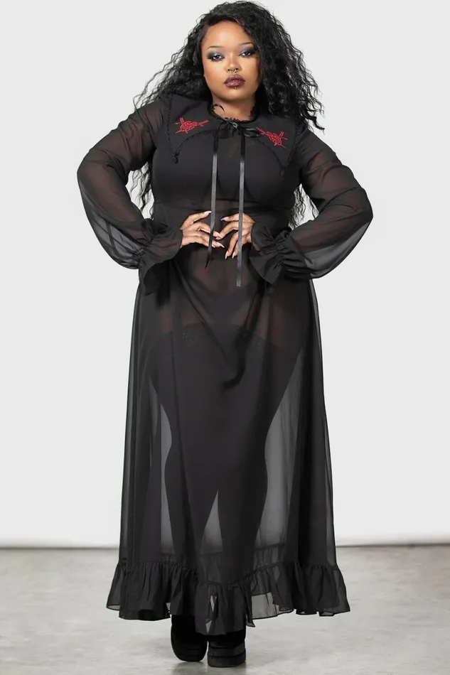 Killstar Shirt Women Miss Thumberlina Maxi Dress