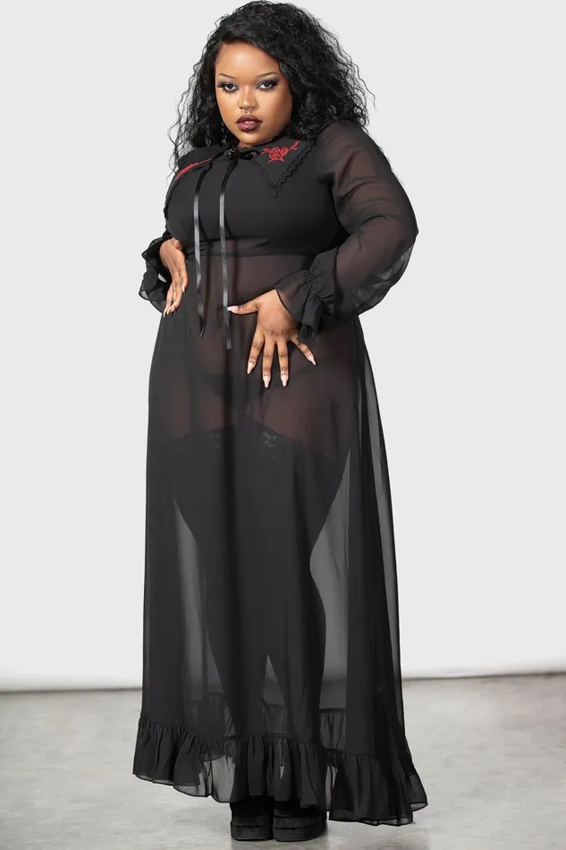 Killstar Shirt Women Miss Thumberlina Maxi Dress