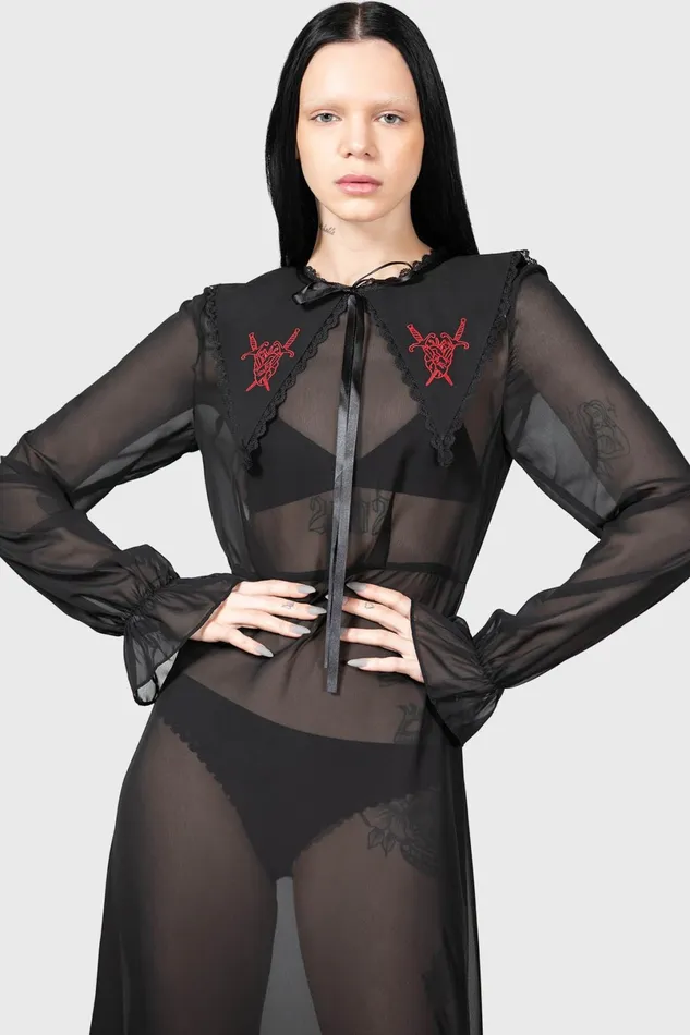 Killstar Shirt Women Miss Thumberlina Maxi Dress