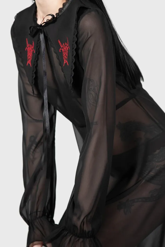 Killstar Shirt Women Miss Thumberlina Maxi Dress