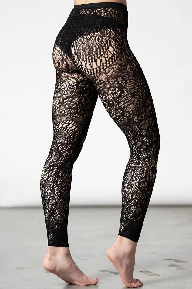 Killstar Socks and Tights Women Empyrean Lace Leggings