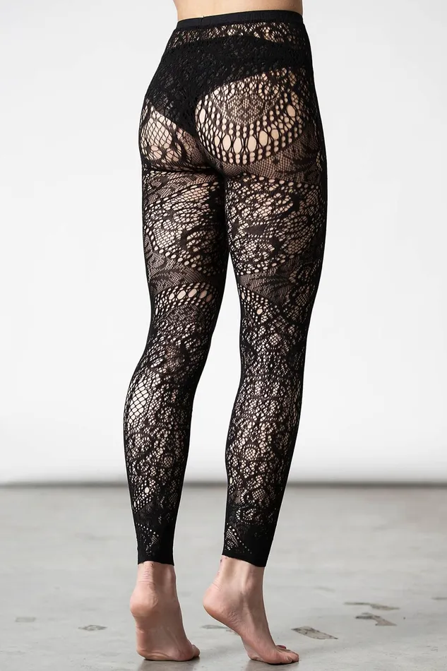 Killstar Socks and Tights Women Empyrean Lace Leggings