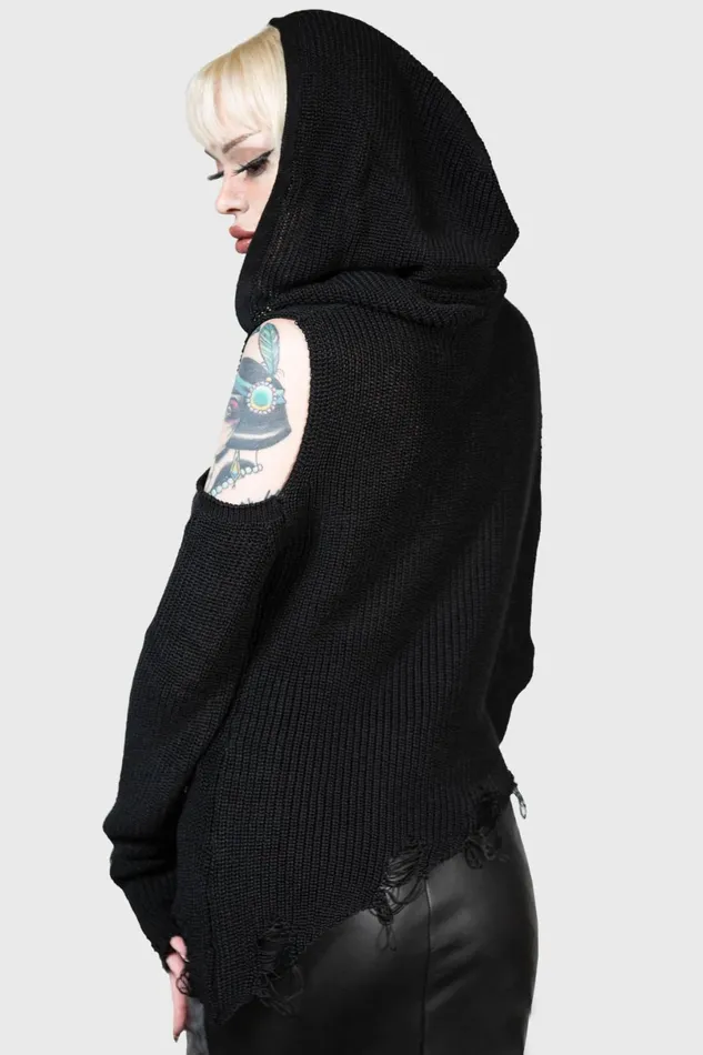 Killstar Sweaters Women Crowned Misery Sweater