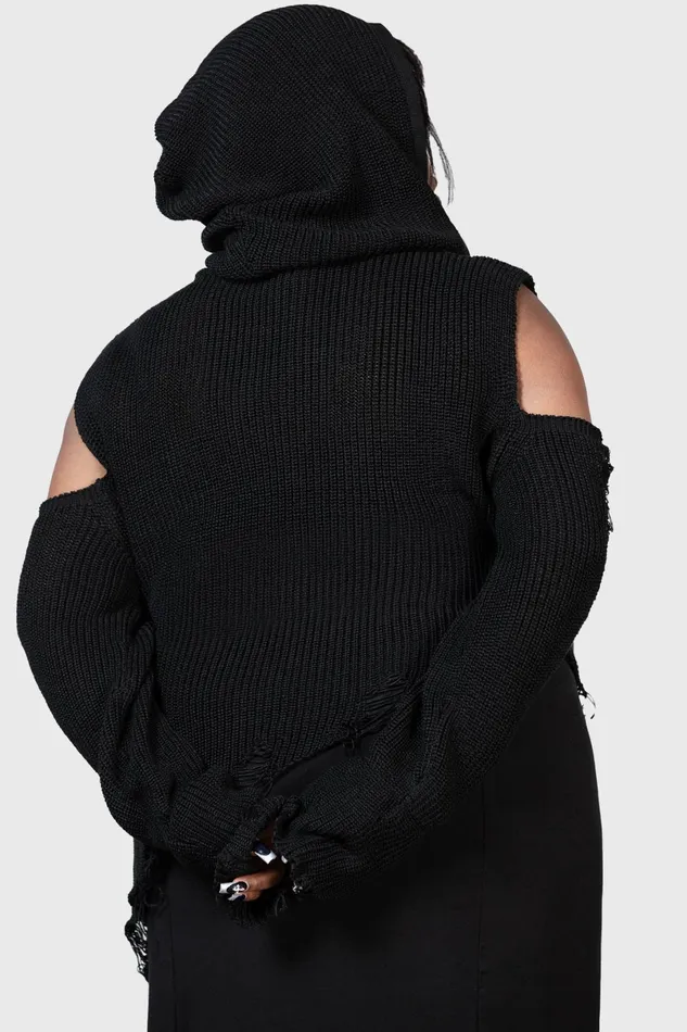 Killstar Sweaters Women Crowned Misery Sweater