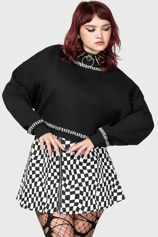 Killstar Sweaters Women Fright N Terror Crop Sweater