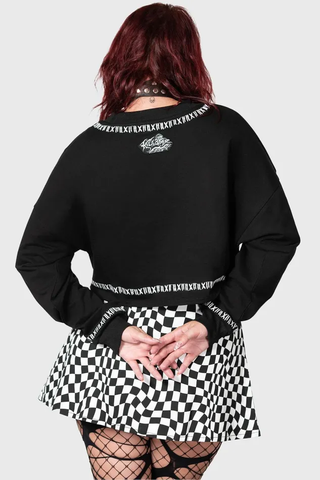 Killstar Sweaters Women Fright N Terror Crop Sweater