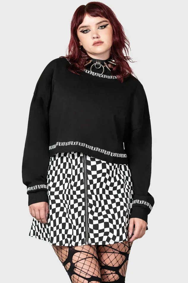 Killstar Sweaters Women Fright N Terror Crop Sweater