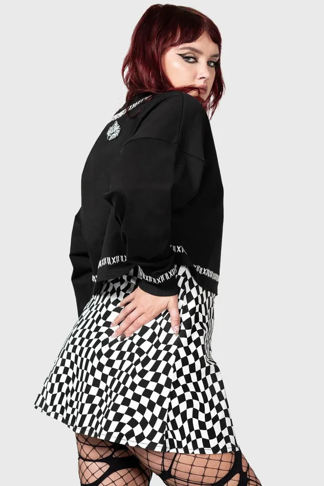 Killstar Sweaters Women Fright N Terror Crop Sweater