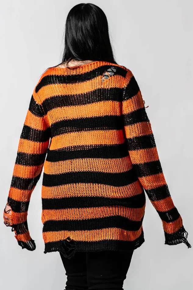 Killstar Sweaters Women Pumpkin Knit Sweater