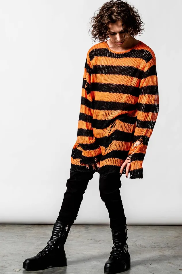 Killstar Sweaters Women Pumpkin Knit Sweater