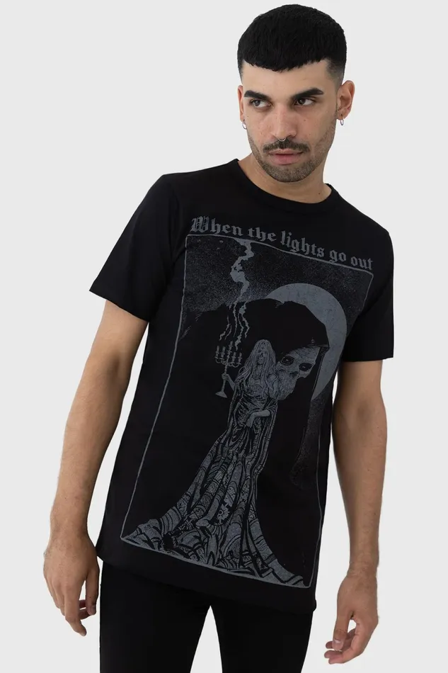 Killstar TShirts and Vests Men Lights Out TShirt