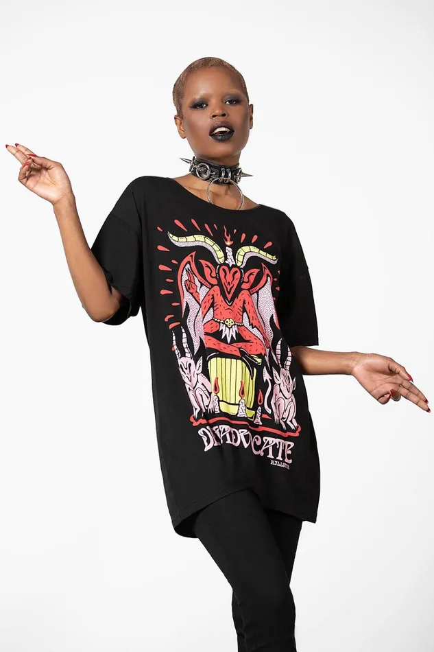 Killstar TShirts and Vests Women Devil Incarnate Relaxed Top