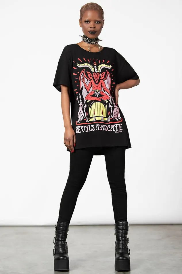 Killstar TShirts and Vests Women Devil Incarnate Relaxed Top