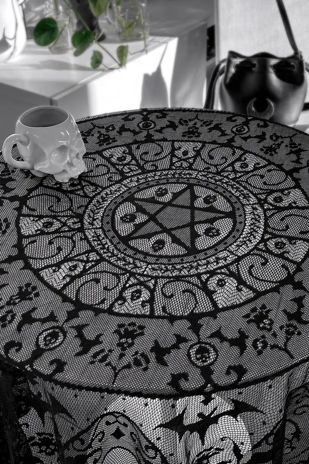 Killstar Tableware Homeware Asra Lace Tablecloth