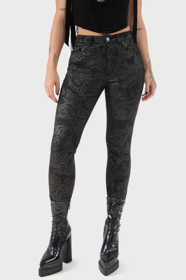Killstar Trousers and Jeans Women Nora Trousers BLACK LILY
