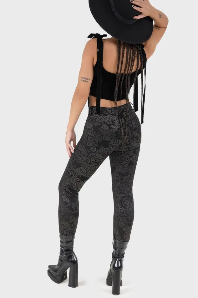 Killstar Trousers and Jeans Women Nora Trousers BLACK LILY