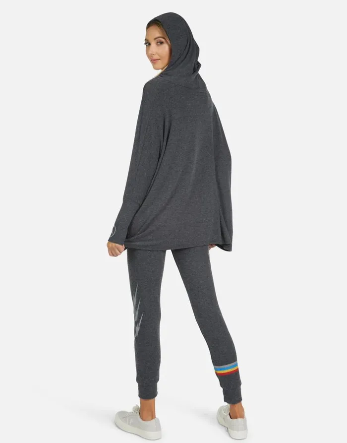 Kizzy Electric Elephant Elements Heather Black Women Lauren Moshi Long Sweatpants