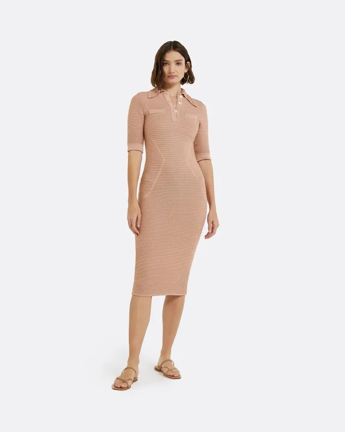 Knitwear Akilah Old Rose Crochet Dress Old Rose 8211 Safiyaa Women
