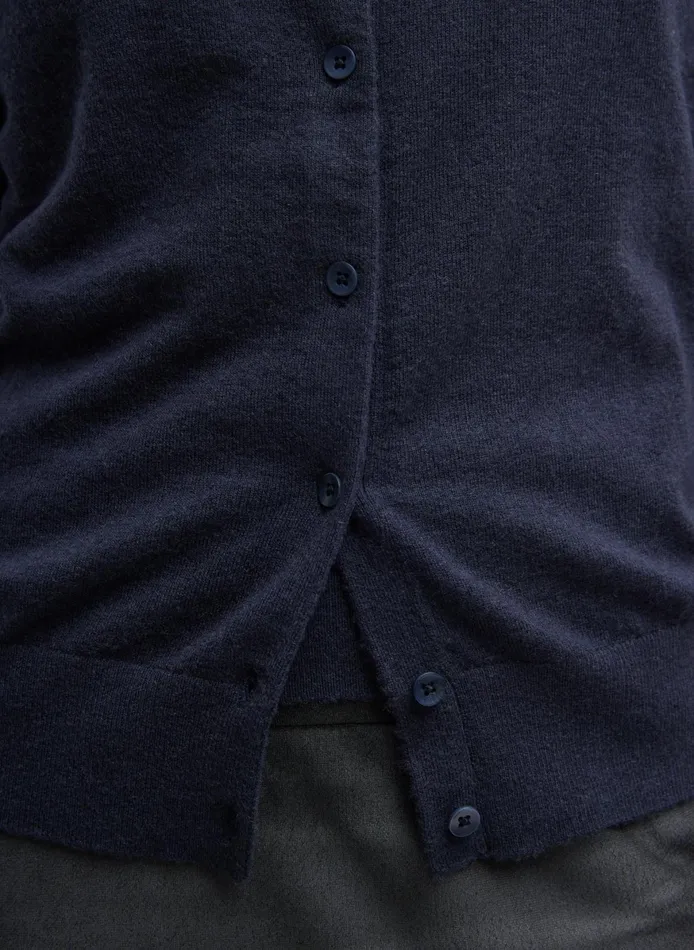 Knitwear and Sweatshirts Women Tibi Skinlike Mercerized Wool Shrunken Cardigan