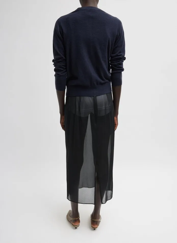 Knitwear and Sweatshirts Women Tibi Skinlike Mercerized Wool Shrunken Cardigan