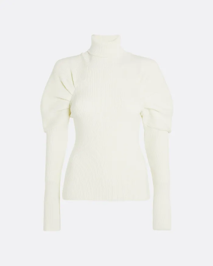 Knitwear Safiyaa Women Karine Ivory Knit Top Ivory