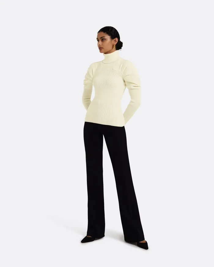 Knitwear Safiyaa Women Karine Ivory Knit Top Ivory