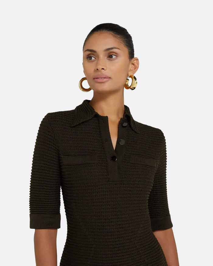 Knitwear Women Akilah Dark Mocha Crochet Dress Dark Mocha Safiyaa