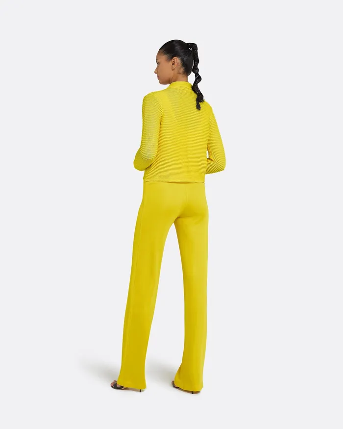 Knitwear Women Safiyaa Artemis Canary Crochet Jacket Canary