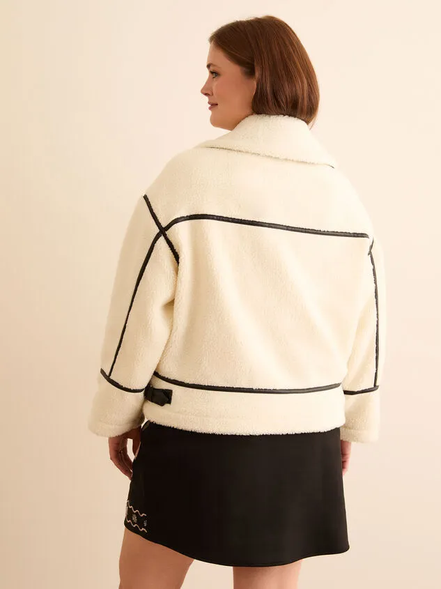 Kolbie Winter Sherpa Jacket Ivoryblack Women Altar039d State Jackets Kolbie Winter Sherpa Jacket Ivoryblack Women Altar039d State Jackets