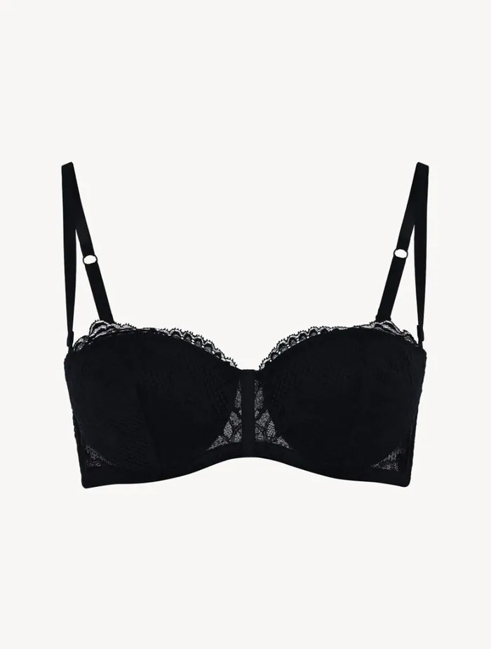 La Perla Luxury Lace Bandeau Bra In Black Women Bandeau