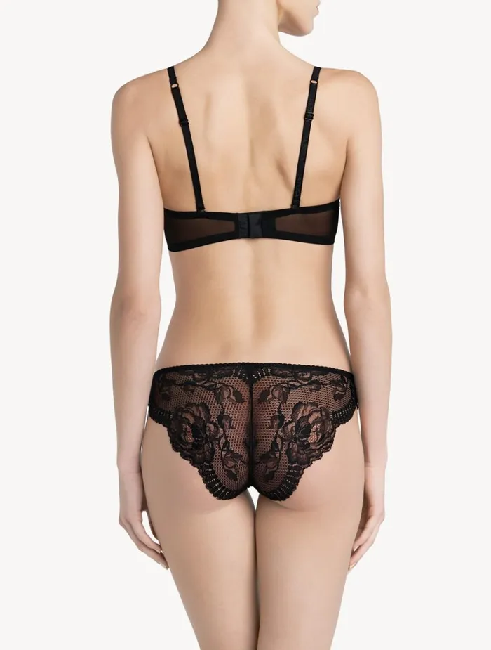 La Perla Luxury Lace Bandeau Bra In Black Women Bandeau