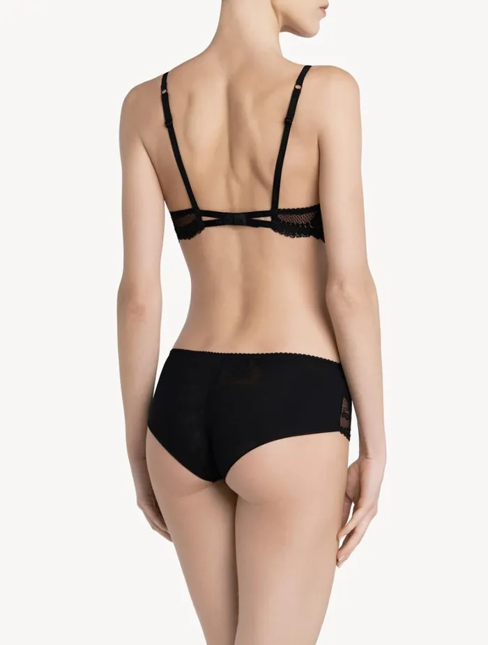 La Perla Luxury Lace Boyshort Panties In Black Women Hipster