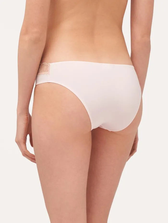 La Perla Luxury Lace MidRise Panties In Pink Women Midrise